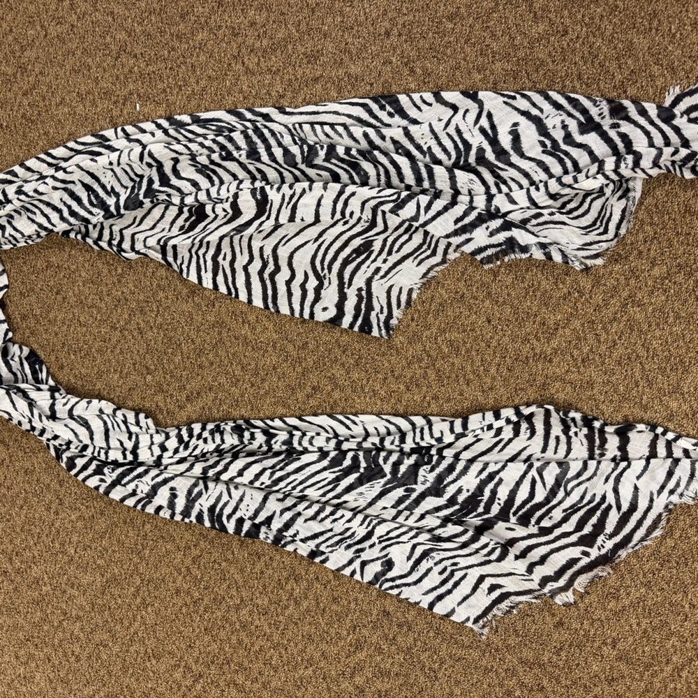 Zebra Print Scarf